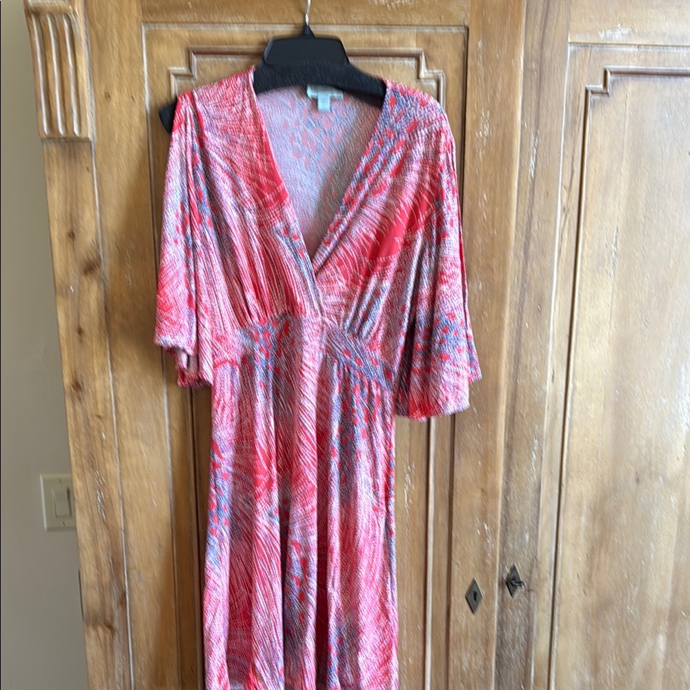 Elegant Red and blue Veronica M Women's Dress